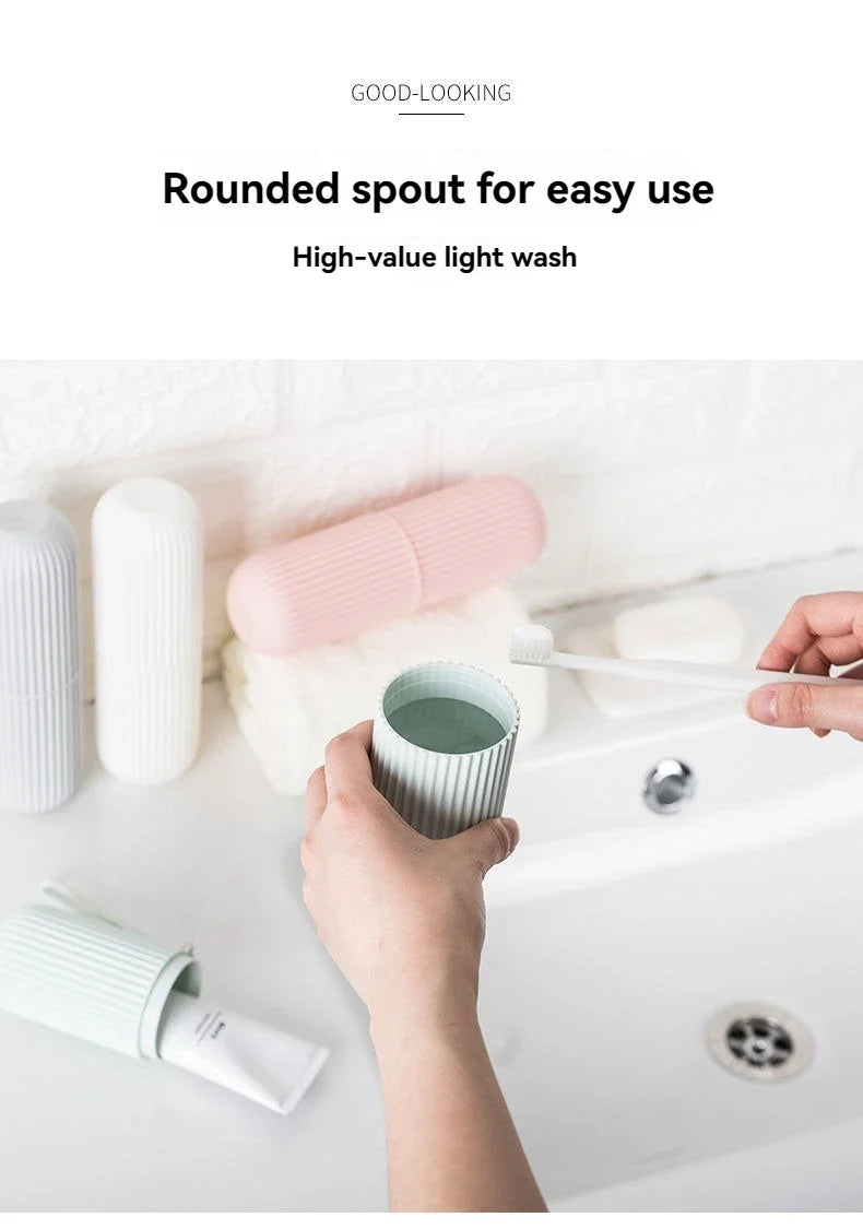 Portable Toothbrush and Toothpaste Holder for Travel