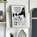 Cartoon Canvas Poster - Better Than Cheese, Coffee Time, Book & Beer