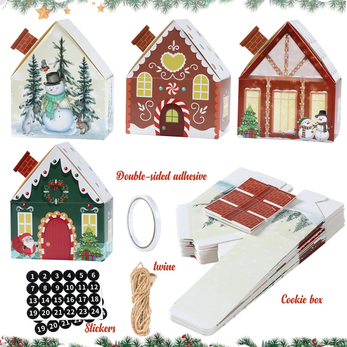 Christmas Gingerbread House Candy Box - Festive Home Decor
