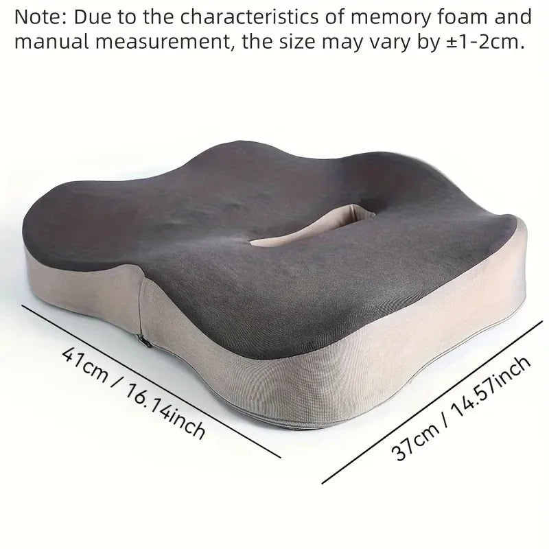 Ergonomic Memory Foam Seat Cushion for Comfort