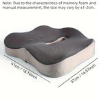 Ergonomic Memory Foam Seat Cushion for Comfort
