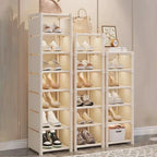 Stackable Corner Shoe Organizer - Space Saving Shoe Rack