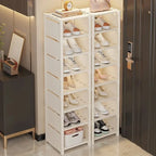 Stackable Corner Shoe Organizer - Space Saving Shoe Rack