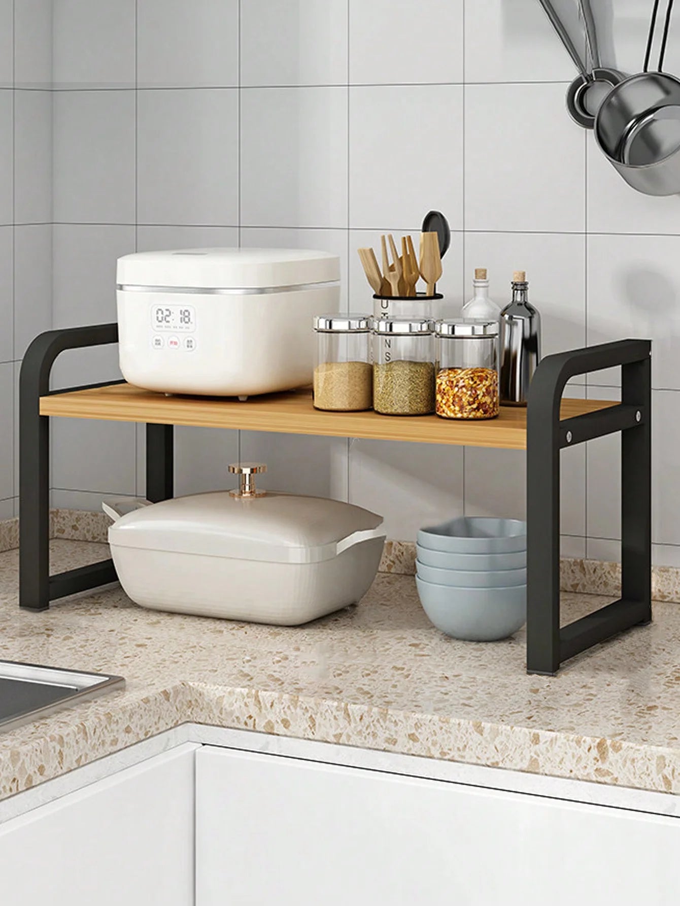 Desk Hutch Organizer | Dorm Desk Storage + Minimalist