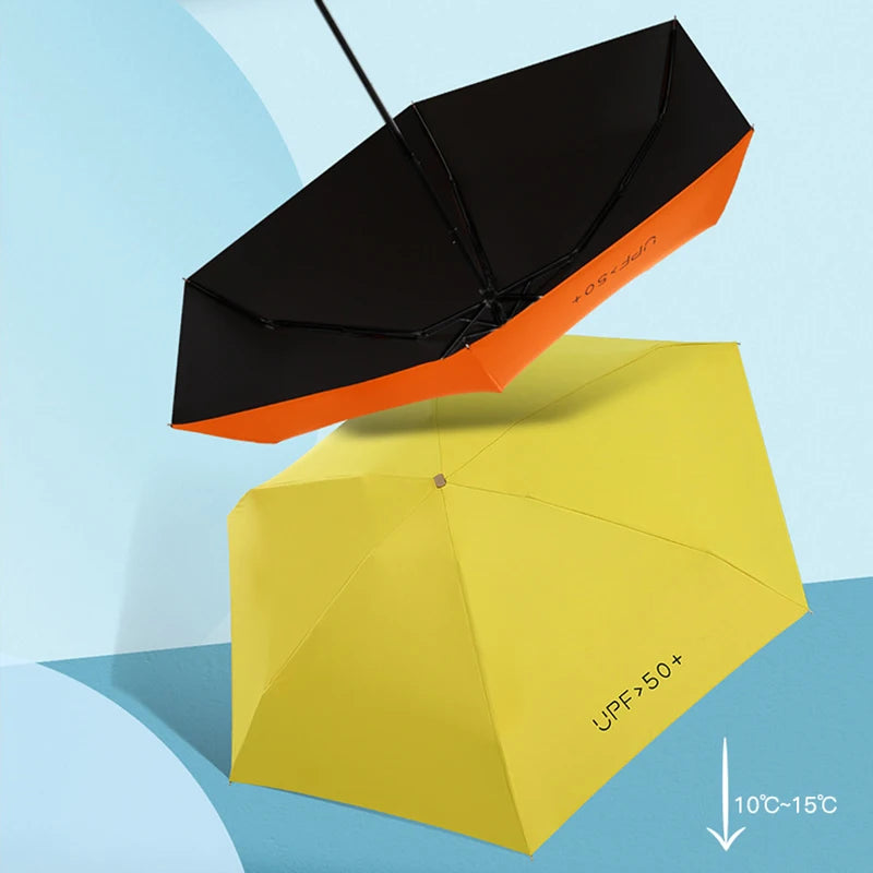 Compact Mini Umbrella with UV Protection - Lightweight & Convenient