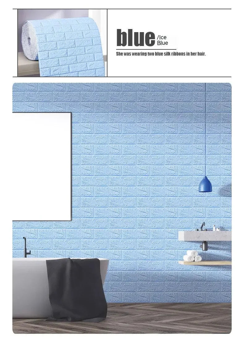 3D Brick Foam Wallpaper - Stylish Wall Decor