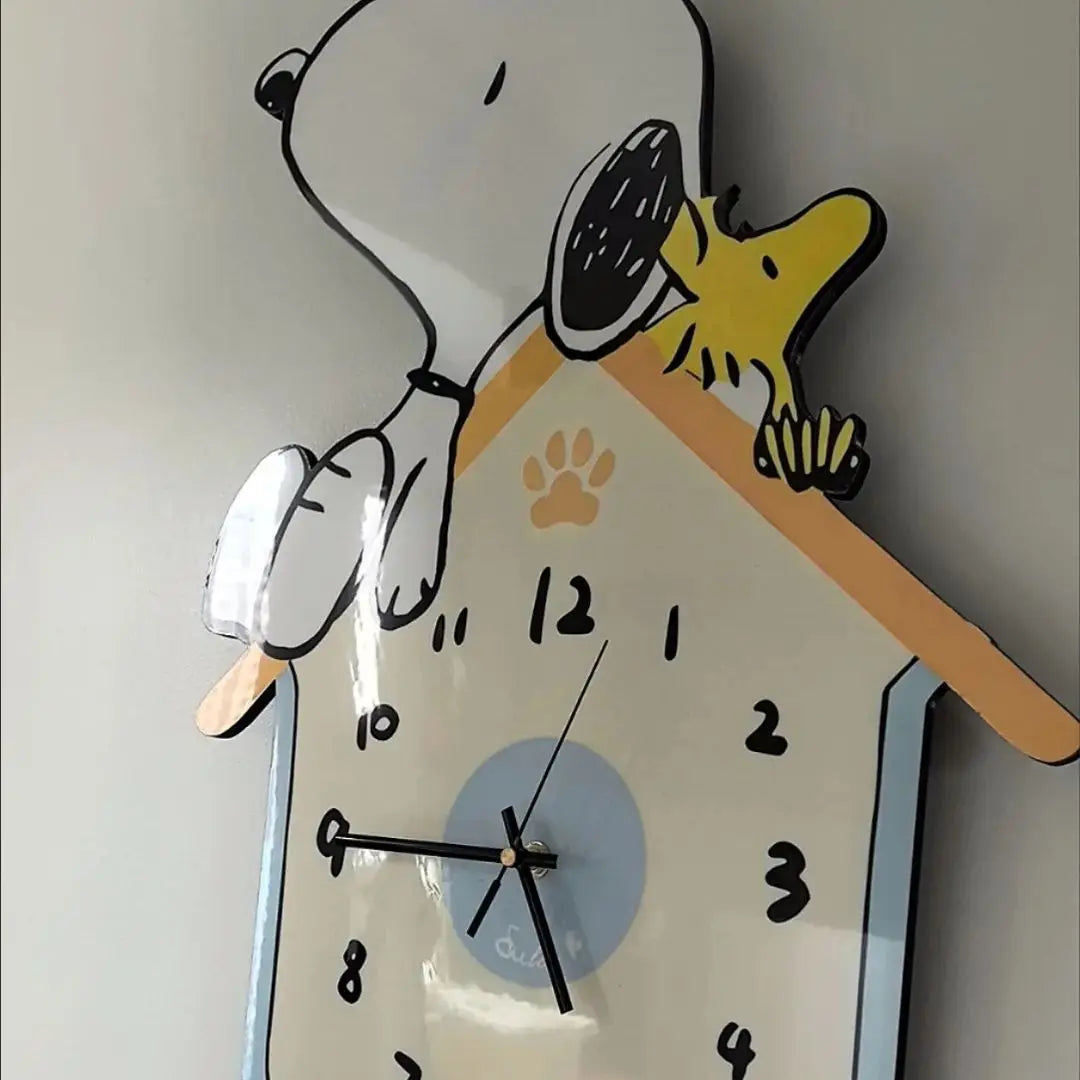 Kawaii Cartoon Snoopy Wall Clock for Home Decor