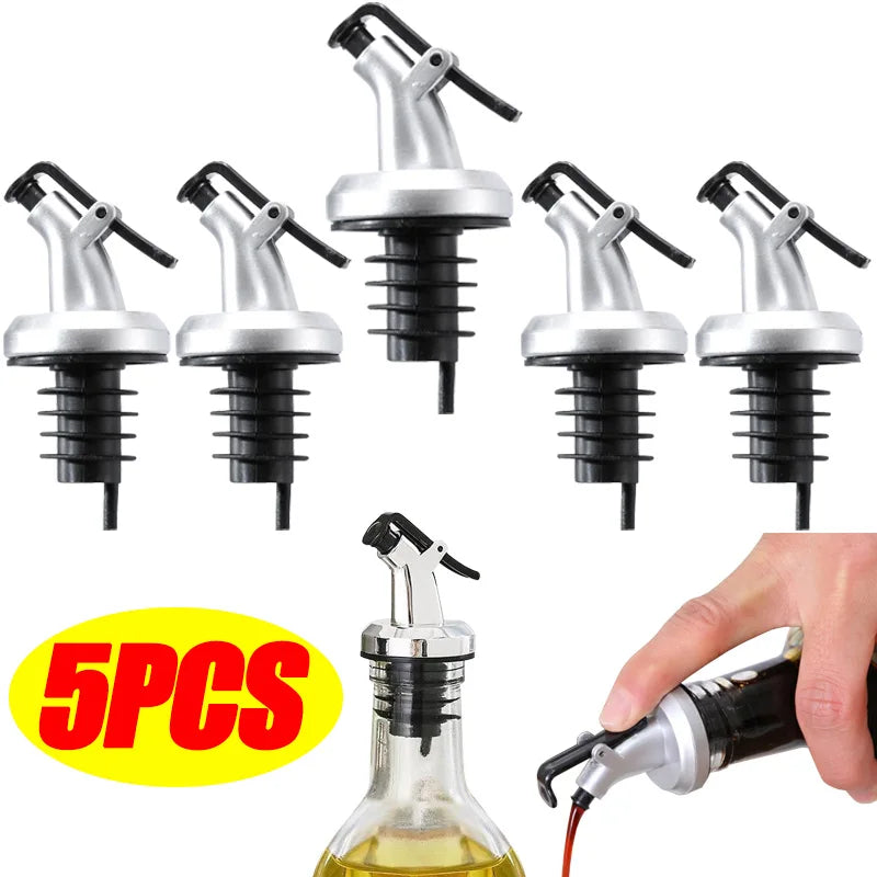Leak-proof Oil Bottle Stopper and Pourer Set