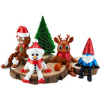 3D Printed Christmas Ornament Santa and Snowman