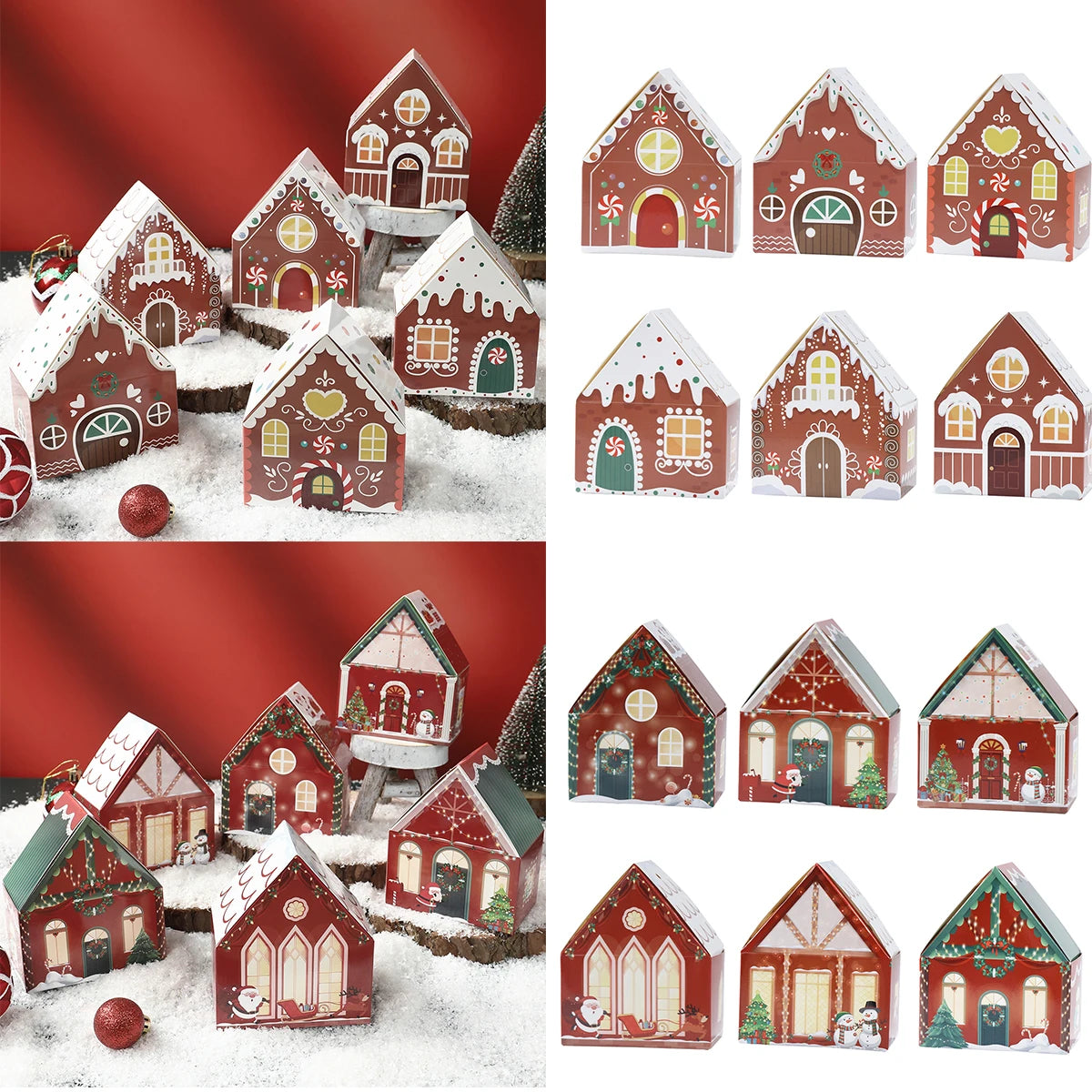 Christmas Gingerbread House Candy Box - Festive Home Decor