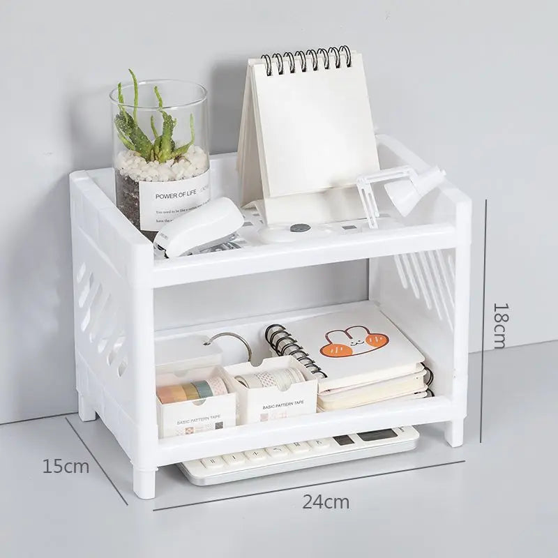 Desktop Storage Rack | Dorm Desk + Aesthetic Organizer