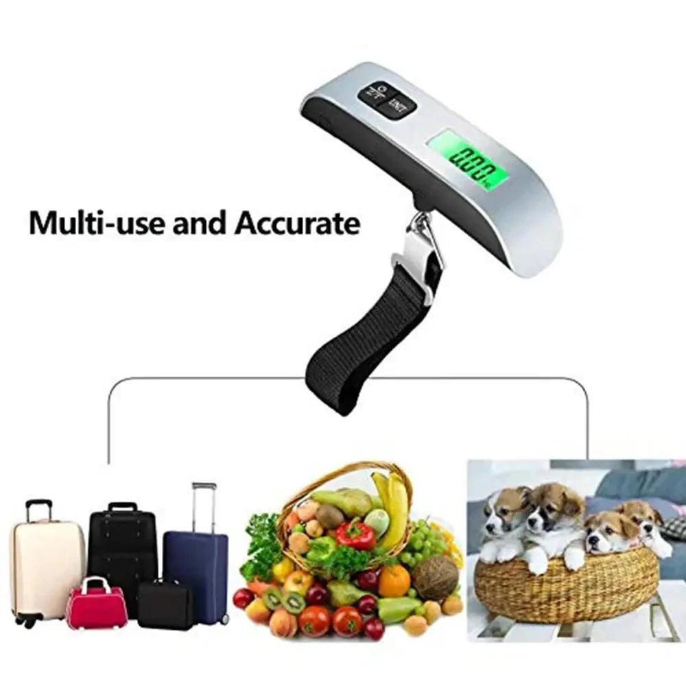 Portable Digital Luggage Scale - 110lb Capacity