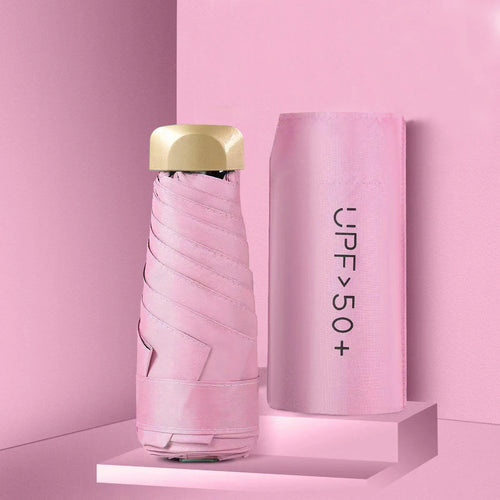 Compact Mini Umbrella with UV Protection - Lightweight & Convenient