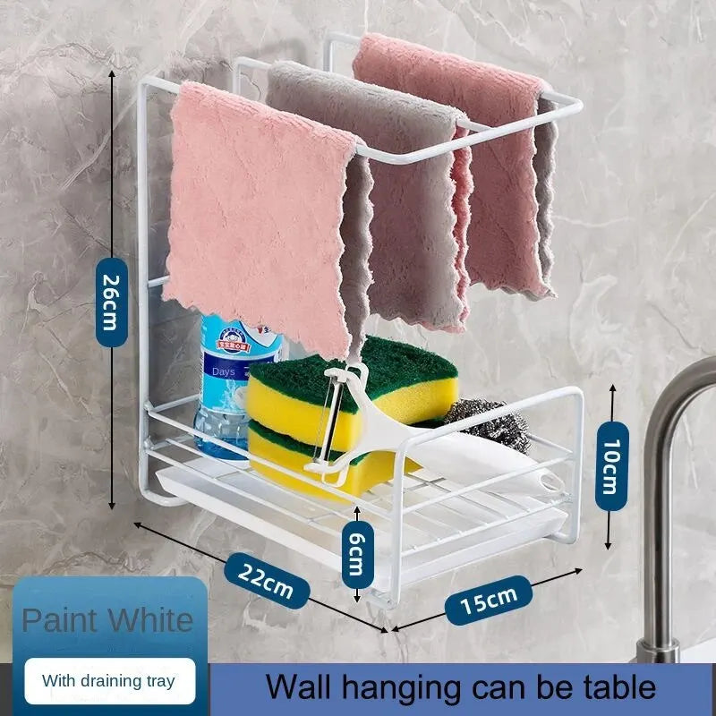 Wall Hanging Towel Rack for Kitchen Storage
