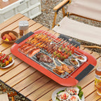 Stainless Steel Electric Table Grill with Adjustable Temp