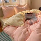 4-Piece Cotton Bedding Set - Duvet Cover & Pillowcases