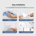 7-Claw Rotatable Self-Adhesive Kitchen Storage Hook