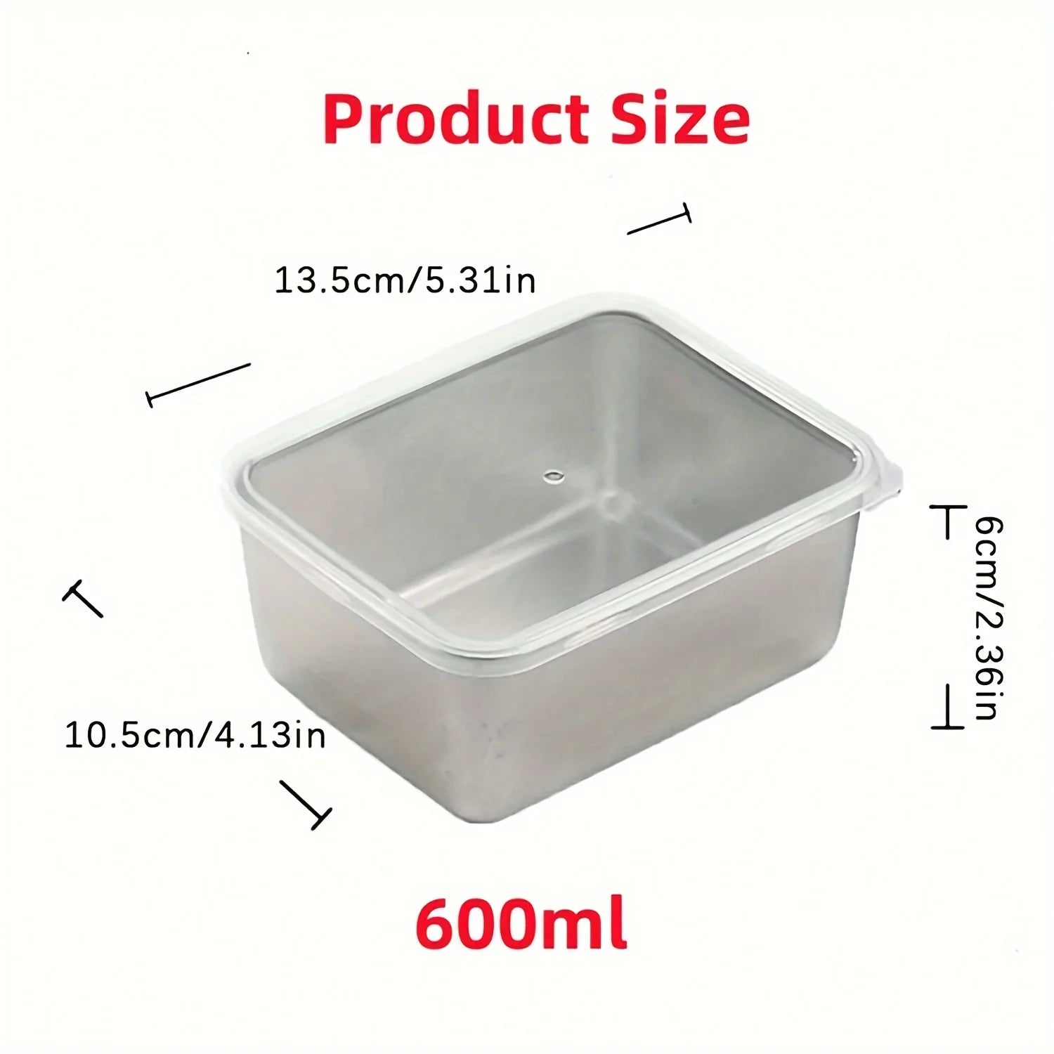 Leakproof Stainless Steel Food Storage Containers - 6-Piece Set