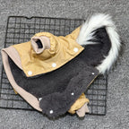 Warm Dog Jacket with Harness for Winter Hiking