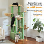 Multi-Level Cat Tree with Scratching Posts for Large Cats