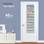 5-Layer Over-the-Door Organizer with Mesh Pockets - Space Saver