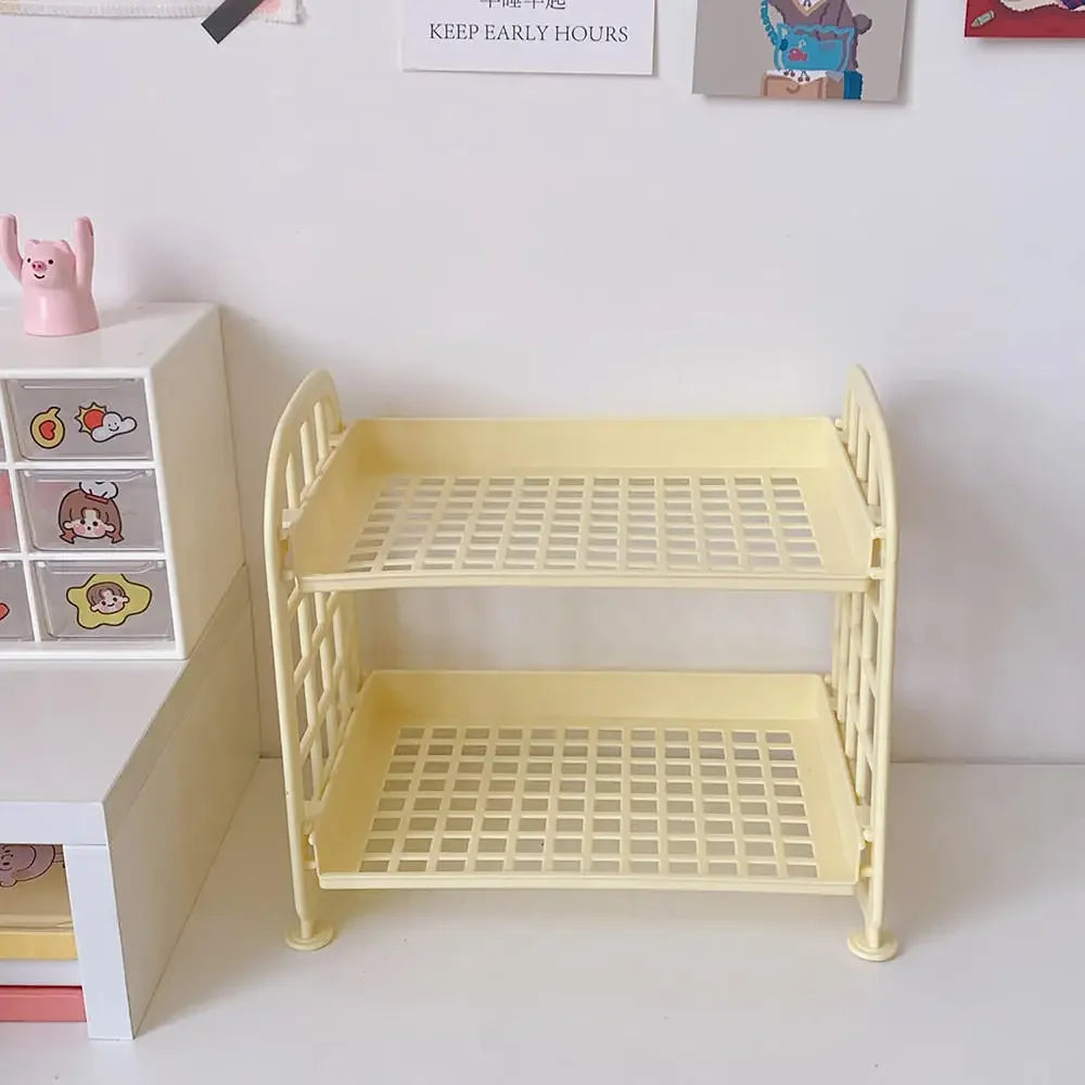 Desktop Storage Rack | Dorm Desk + Aesthetic Organizer