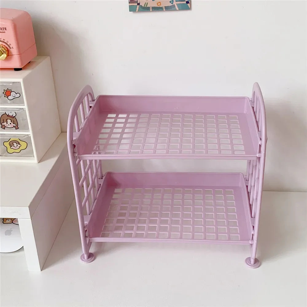 Desktop Storage Rack | Dorm Desk + Aesthetic Organizer