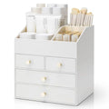 Makeup Organizer | Small Apartment Vanity White