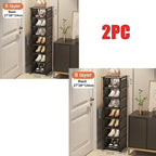 Stackable Corner Shoe Organizer - Space Saving Shoe Rack