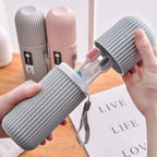 Portable Toothbrush and Toothpaste Holder for Travel
