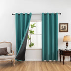 2pcs Modern Blackout Curtains for Cozy Bedrooms & Living Rooms