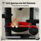 Large Cat Tree with Hammock & Scratching Posts for Indoor Cats