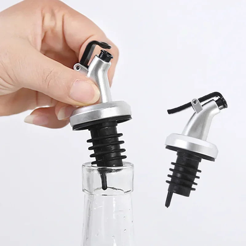 Leak-proof Oil Bottle Stopper and Pourer Set