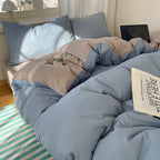 4-Piece Cotton Bedding Set - Duvet Cover & Pillowcases