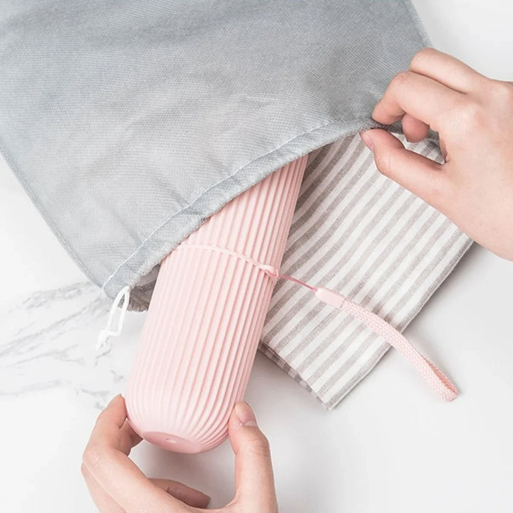 Portable Toothbrush and Toothpaste Holder for Travel
