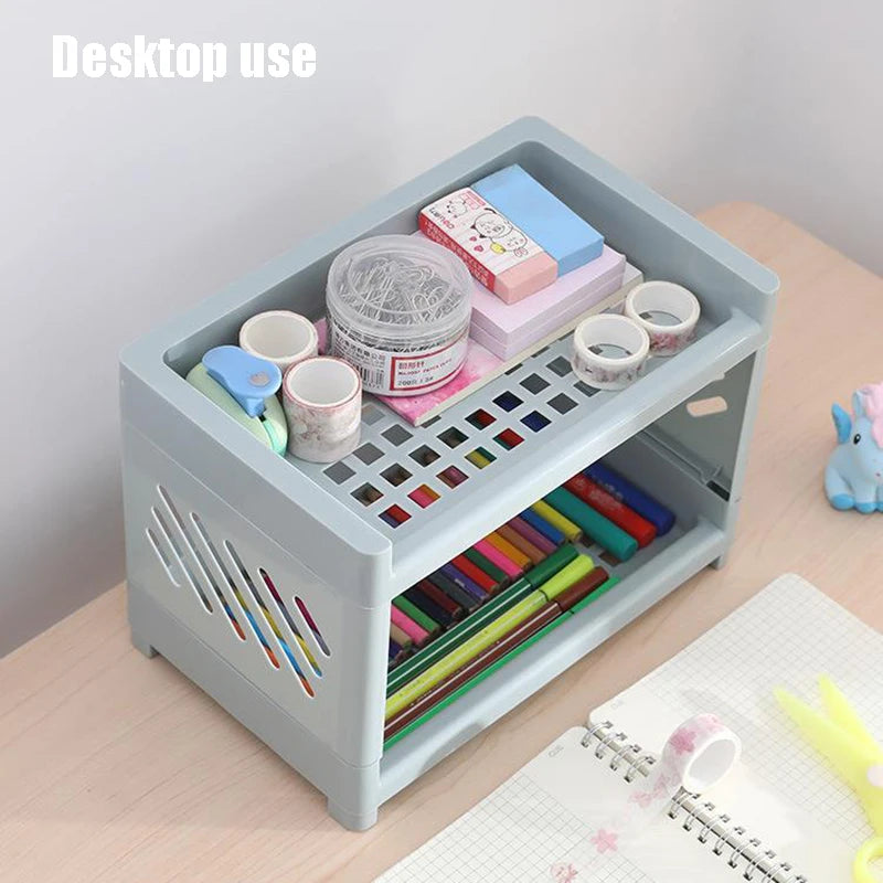Desktop Storage Rack | Dorm Desk + Aesthetic Organizer