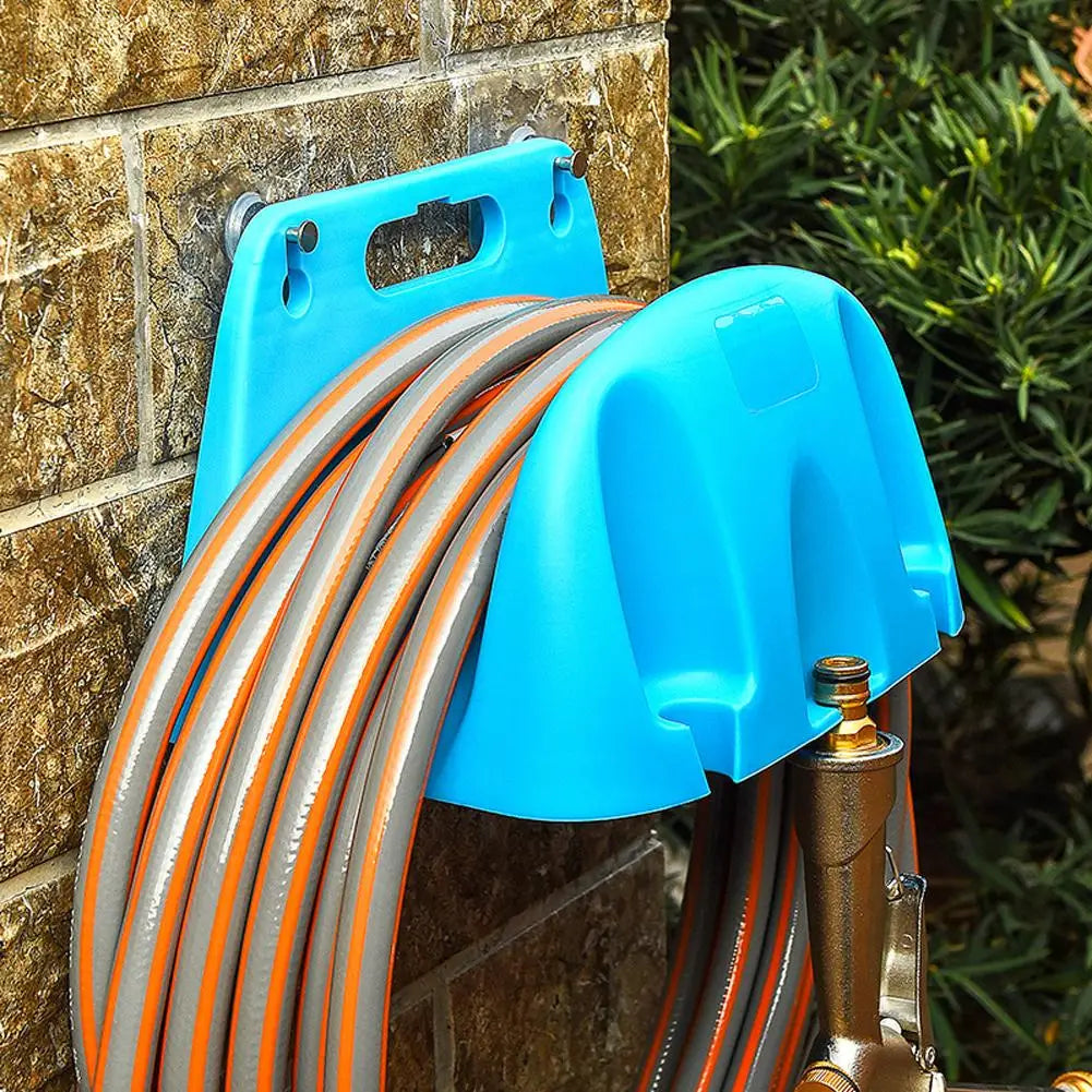 Space-Saving Wall Mounted Garden Hose Organizer