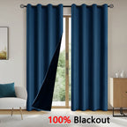 2pcs Modern Blackout Curtains for Cozy Bedrooms & Living Rooms