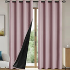 2pcs Modern Blackout Curtains for Cozy Bedrooms & Living Rooms