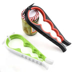 4-in-1 Ergonomic Can & Bottle Opener - Compact Kitchen Tool