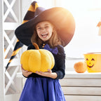 Funny Pumpkin Pillow - Creative Plush Cushion for Halloween Decor