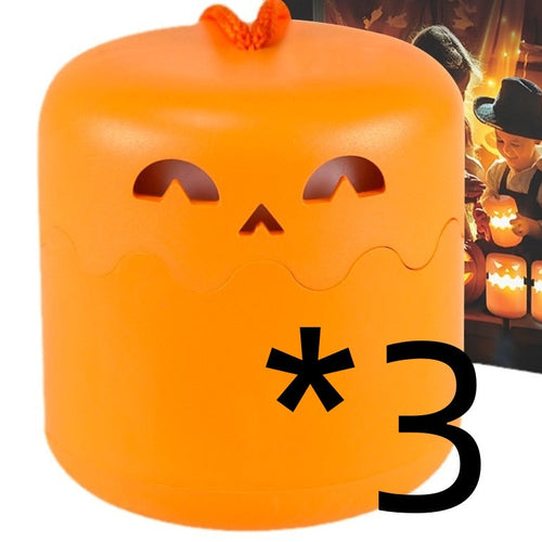 Foldable Halloween Pumpkin Night Light - Portable & Decorative