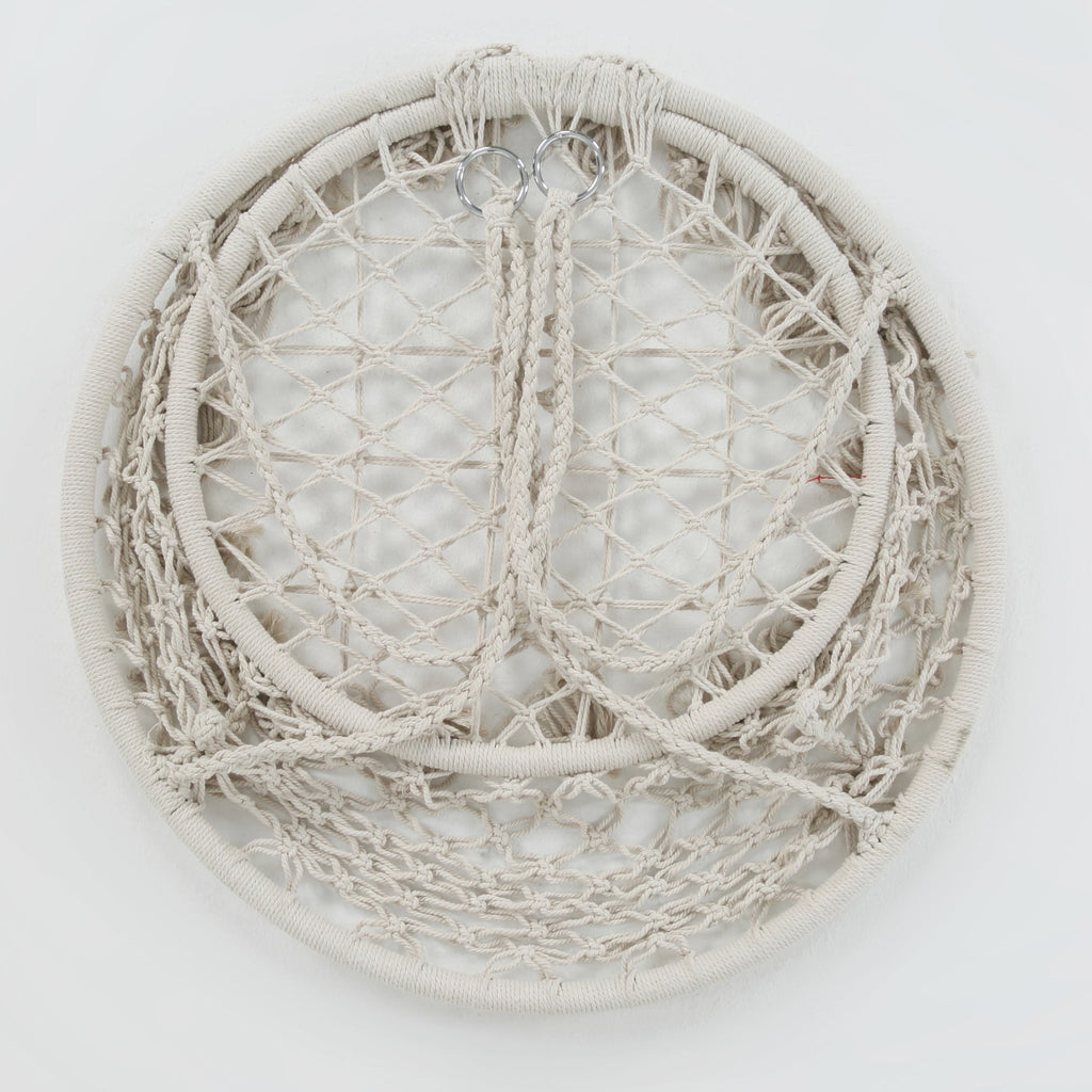 Macrame Hanging Hammock Chair - Cotton Indoor Swing