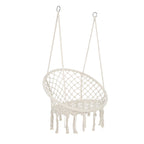 Macrame Hanging Hammock Chair - Cotton Indoor Swing