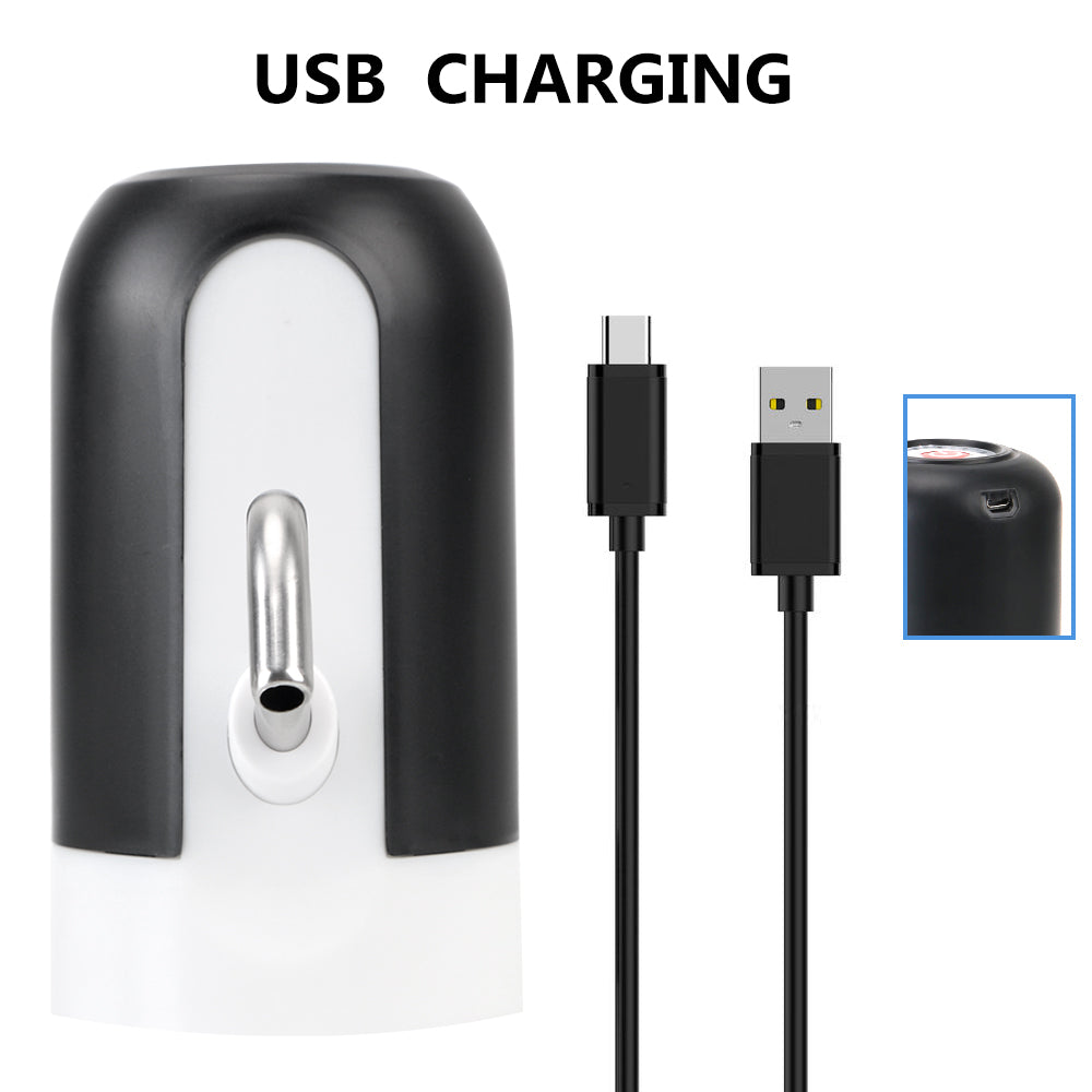 Automatic Water Pump Dispenser - USB Rechargeable with LED Light