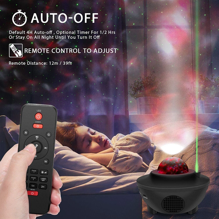 Galaxy Projector with Bluetooth Speaker: Starry Night Light & Music