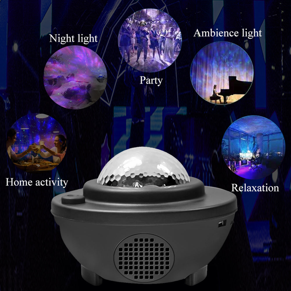 Galaxy Projector with Bluetooth Speaker: Starry Night Light & Music