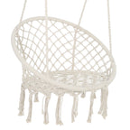 Macrame Hanging Hammock Chair - Cotton Indoor Swing